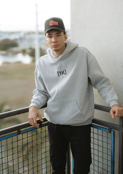 1K Essentials Collection - Light Grey Hoodie