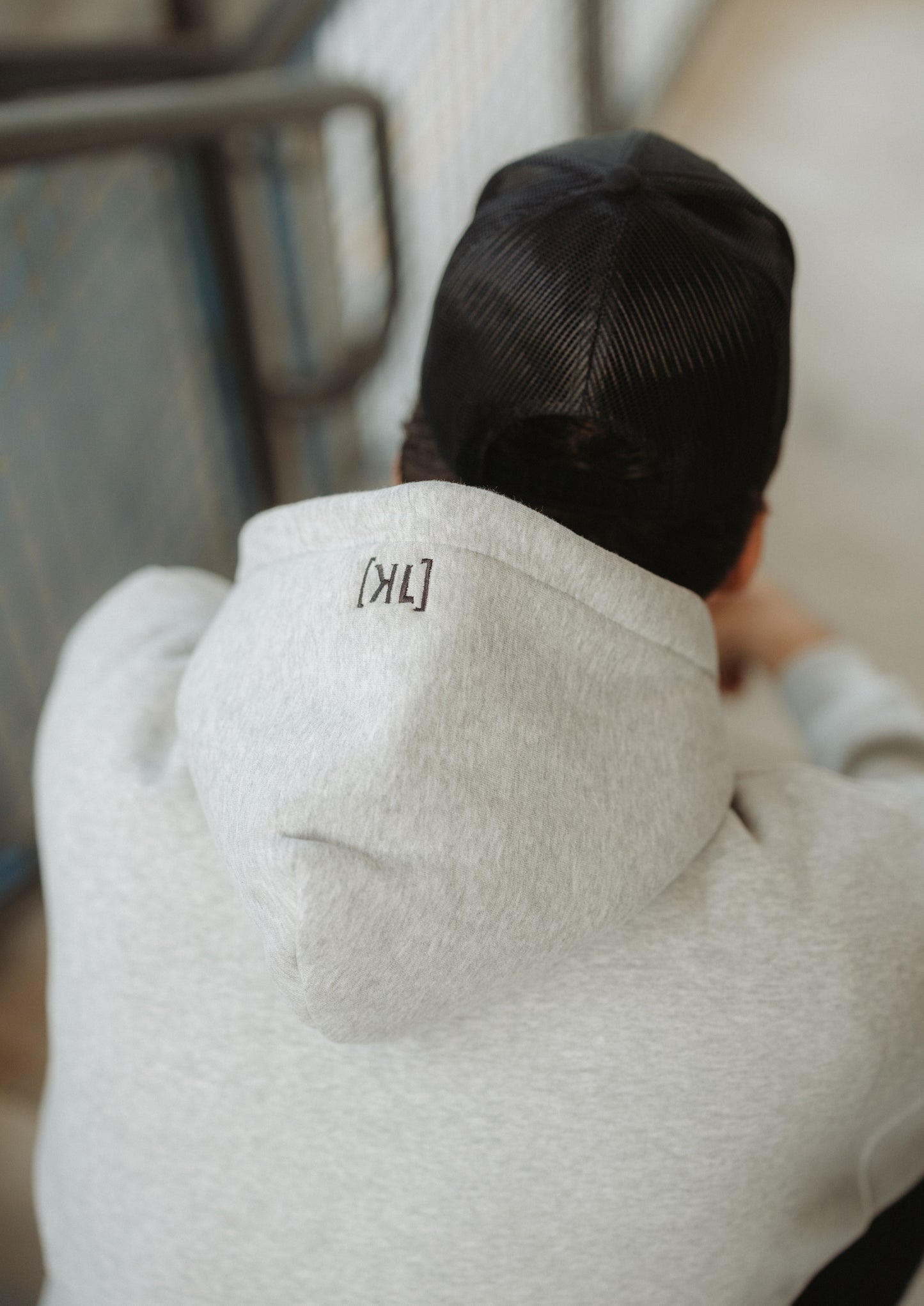 1K Essentials Collection - Light Grey Hoodie